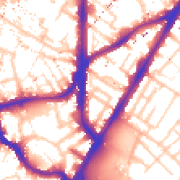 Daytime road noise heatmap for SE11 4AN