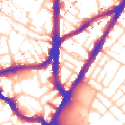 Daytime road noise heatmap for SE11 4AP