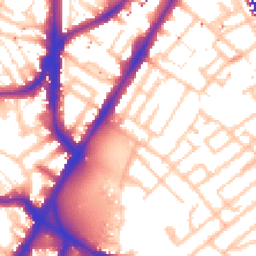 Daytime road noise heatmap for SE11 4AS