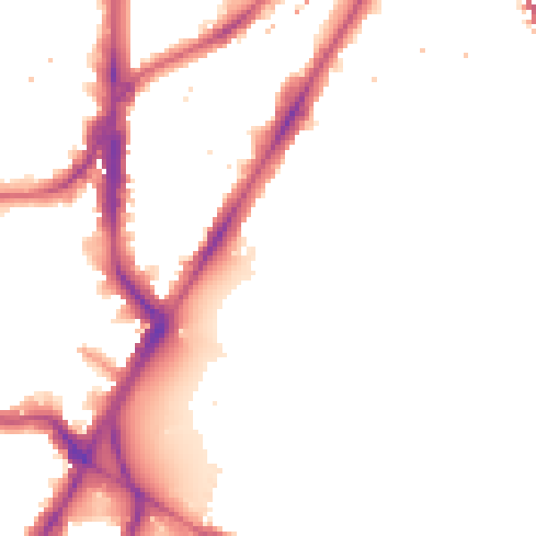 Night-time road noise heatmap for SE11 4AS