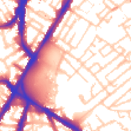 Daytime road noise heatmap for SE11 4AZ