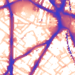 Daytime road noise heatmap for SE11 4BF