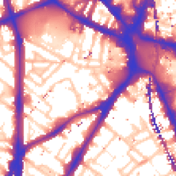 Daytime road noise heatmap for SE11 4BQ