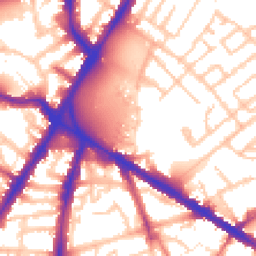 Daytime road noise heatmap for SE11 4BW