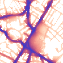 Daytime road noise heatmap for SE11 4DA