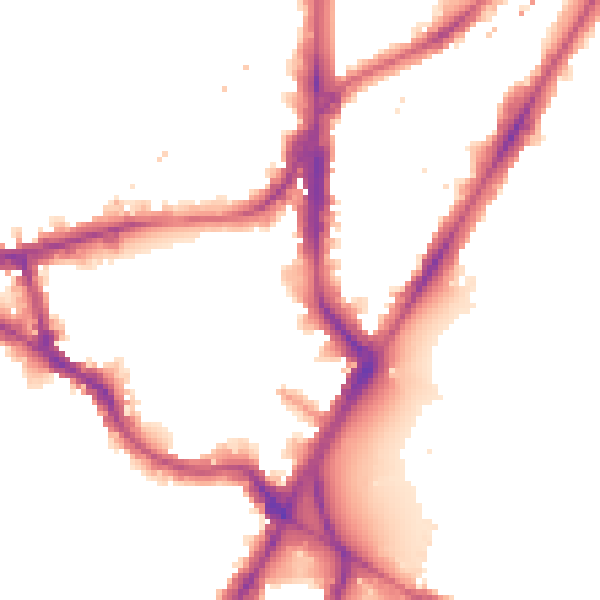 Night-time road noise heatmap for SE11 4DB