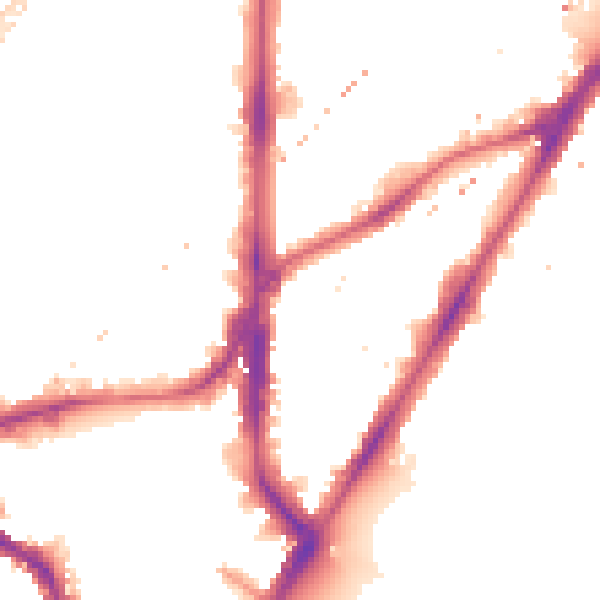 Night-time road noise heatmap for SE11 4DH