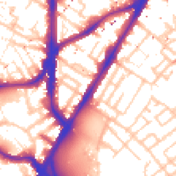 Daytime road noise heatmap for SE11 4DJ