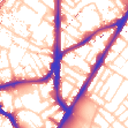 Daytime road noise heatmap for SE11 4DP