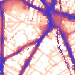 Daytime road noise heatmap for SE11 4DU