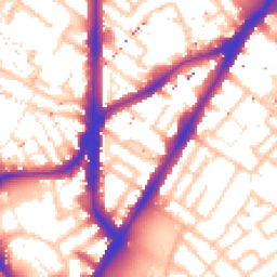 Daytime road noise heatmap for SE11 4EA