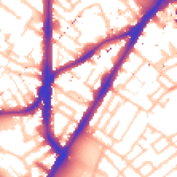 Daytime road noise heatmap for SE11 4EG