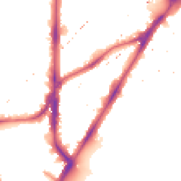 Night-time road noise heatmap for SE11 4EH