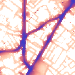 Daytime road noise heatmap for SE11 4EJ