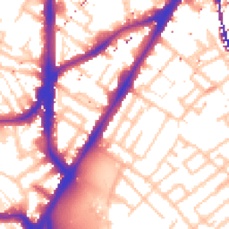 Daytime road noise heatmap for SE11 4JJ