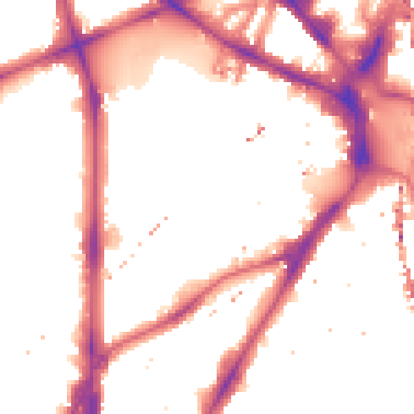 Night-time road noise heatmap for SE11 4NP