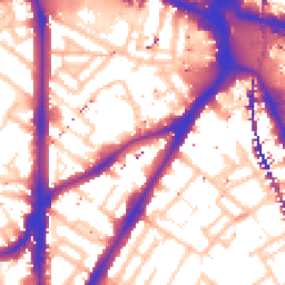 Daytime road noise heatmap for SE11 4SD