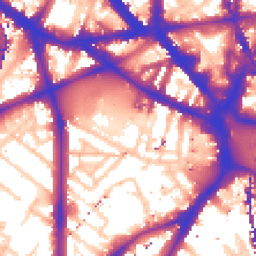 Daytime road noise heatmap for SE11 4SQ