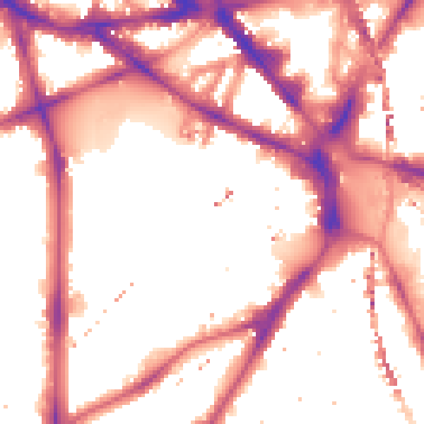 Night-time road noise heatmap for SE11 4ST