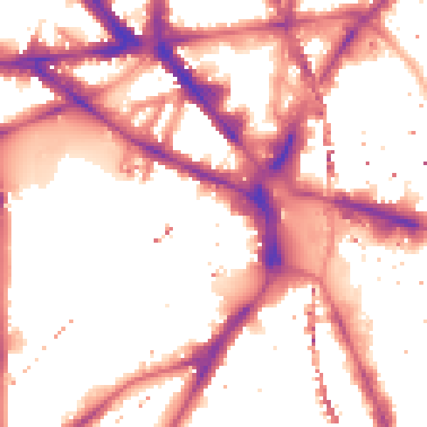Night-time road noise heatmap for SE11 4TF
