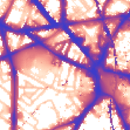 Daytime road noise heatmap for SE11 4TJ