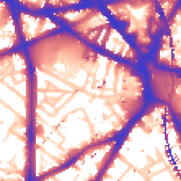 Daytime road noise heatmap for SE11 4TQ
