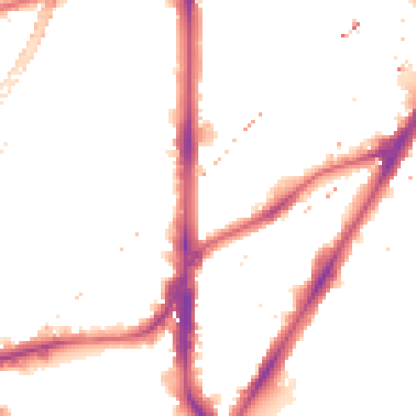 Night-time road noise heatmap for SE11 4UX