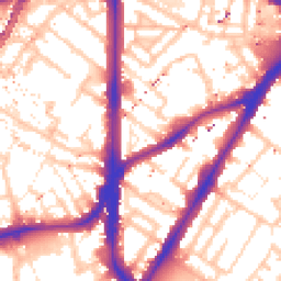 Daytime road noise heatmap for SE11 4UY
