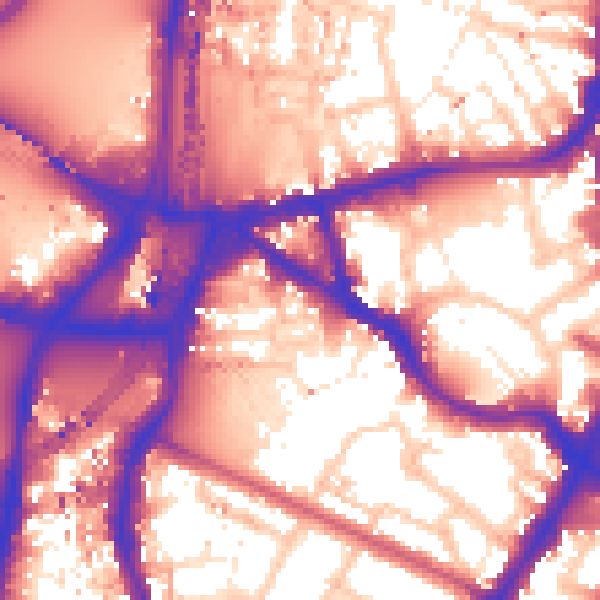 Daytime road noise heatmap for SE11 5AA