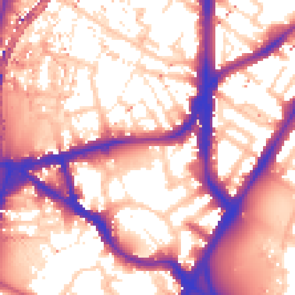 Daytime road noise heatmap for SE11 5AZ