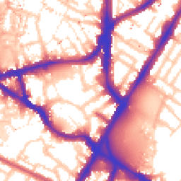 Daytime road noise heatmap for SE11 5DE