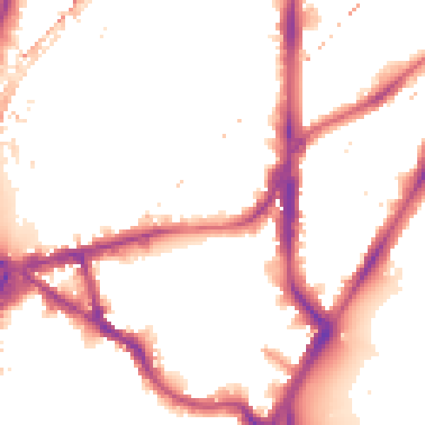 Night-time road noise heatmap for SE11 5DJ