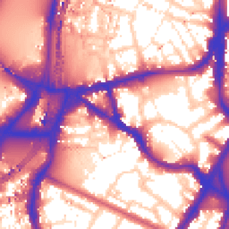 Daytime road noise heatmap for SE11 5JA