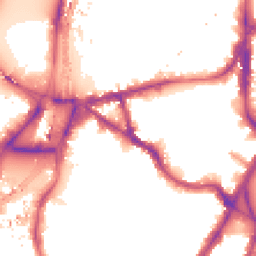 Night-time road noise heatmap for SE11 5JA