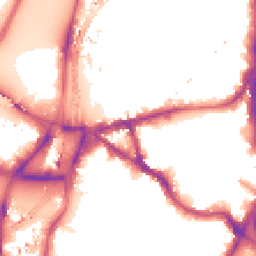 Night-time road noise heatmap for SE11 5QY