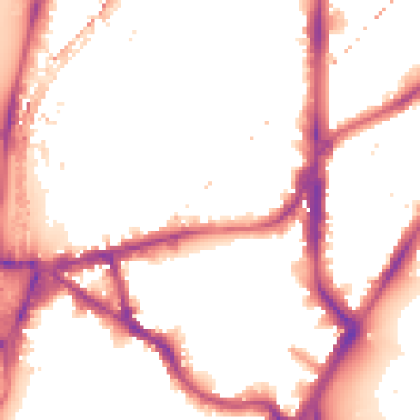 Night-time road noise heatmap for SE11 5RB