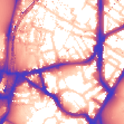 Daytime road noise heatmap for SE11 5RG
