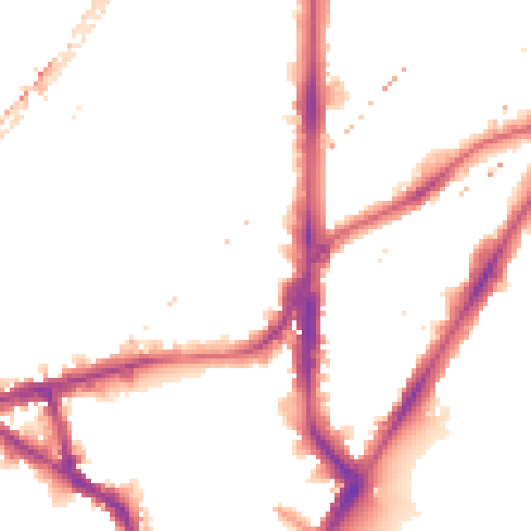 Night-time road noise heatmap for SE11 5UJ