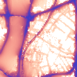 Daytime road noise heatmap for SE11 6AB
