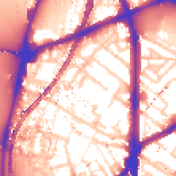 Daytime road noise heatmap for SE11 6BA