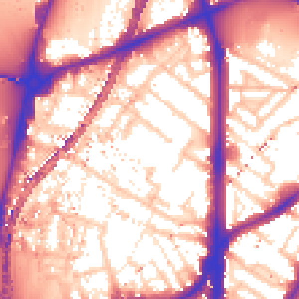 Daytime road noise heatmap for SE11 6BD