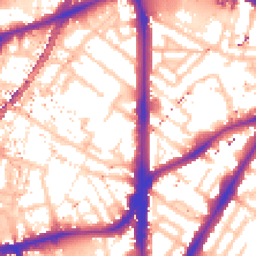 Daytime road noise heatmap for SE11 6BG