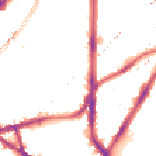 Night-time road noise heatmap for SE11 6BZ