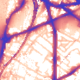 Daytime road noise heatmap for SE11 6DE