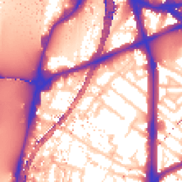 Daytime road noise heatmap for SE11 6NN