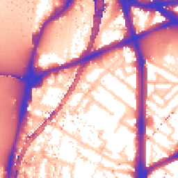 Daytime road noise heatmap for SE11 6NP