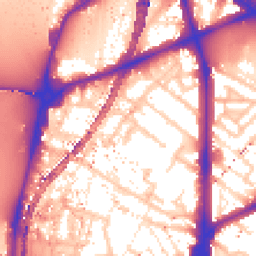 Daytime road noise heatmap for SE11 6PT
