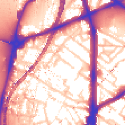 Daytime road noise heatmap for SE11 6PX