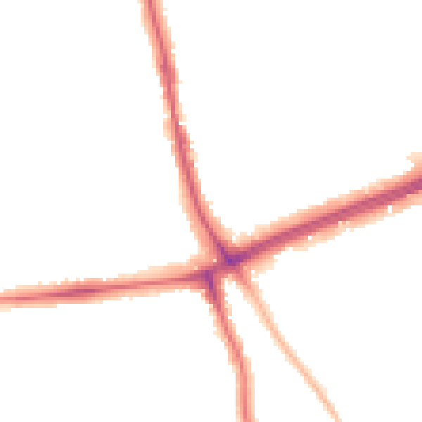 Night-time road noise heatmap for SE12 0AE