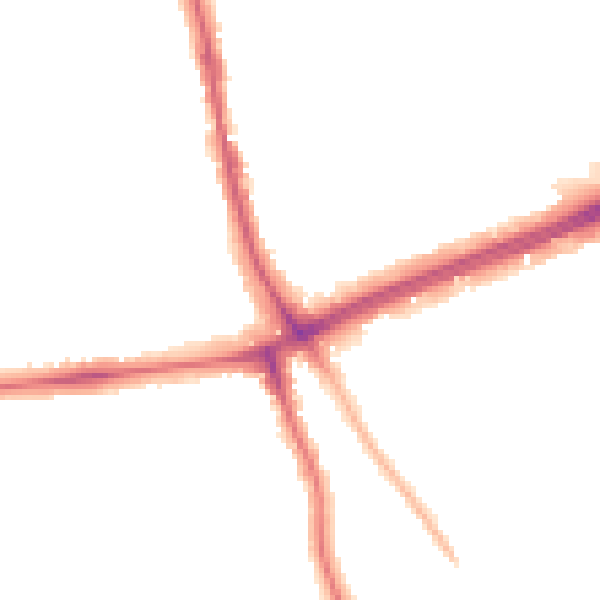 Night-time road noise heatmap for SE12 0AG